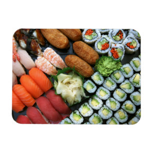 Auswahl an japanischen Sushi-Favoriten Magnet