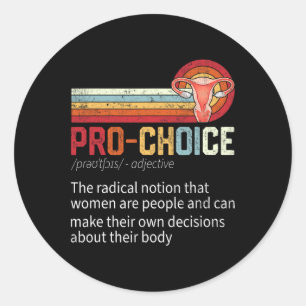 Auswahl Definition Feministisches Recht Funny Runder Aufkleber