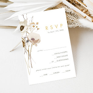 Auswahl der RSVP-Karte im Menü "Whimsical Wildblum RSVP Karte