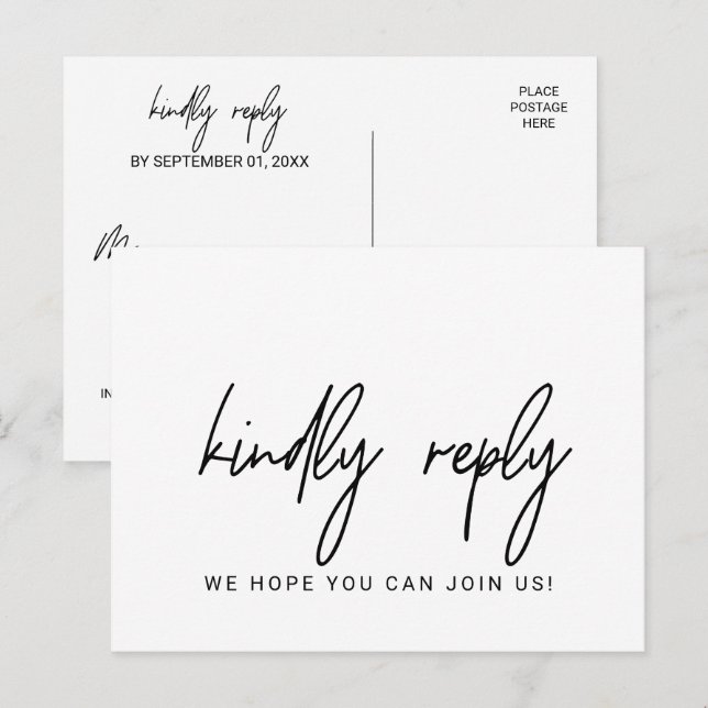 Auswahl der Whimsical Calligraphy UAWG Postkarte (Vorne/Hinten)