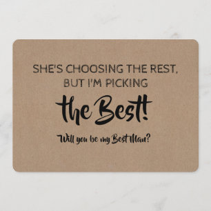 Auswahl des BEST - Trauzeuge-Vorschlags Einladung