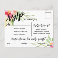Auswahl des Menüs "Boho Blume" für lässige Handsch