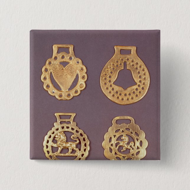 Auswahl des Pferdemessings Button (Vorderseite)