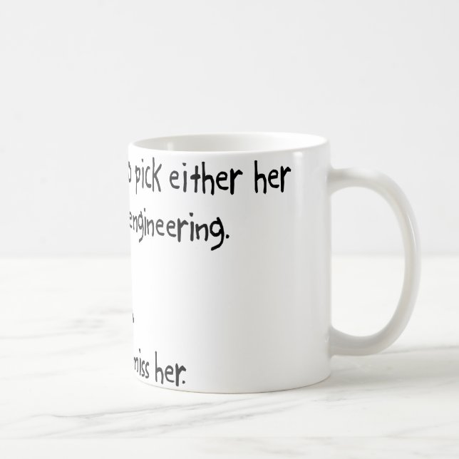 Auswahl-Ehefrau oder Luftfahrttechnik Kaffeetasse (Rechts)