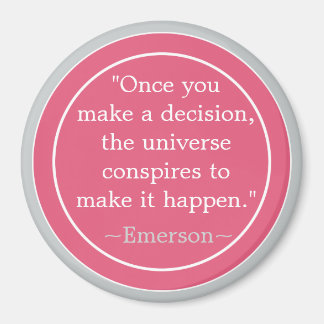 Auswahl Emerson Inspiration Zitat Magnet