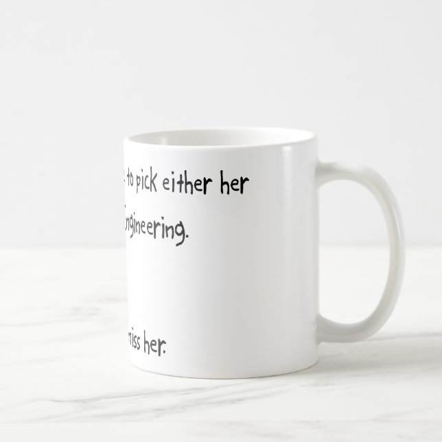 Auswahl-Freundin oder Luftfahrttechnik Tasse (Rechts)