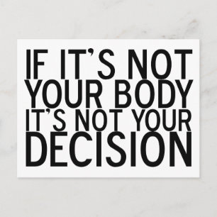 Auswahl für ProChoice Quote Pro Postkarte