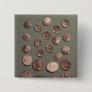 Auswahl keltisch und römische Münzen gefunden Button