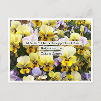 Auswahl treffen postkarte