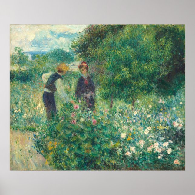 Auswahl von Blume - Auguste Renoir Kunstposter Poster (Vorne)