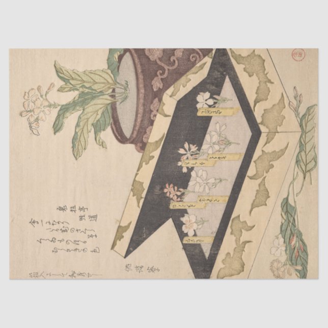 Auswahl von Primrosen in einer Kiste, Shunman Seidenpapier (Vorderseite)