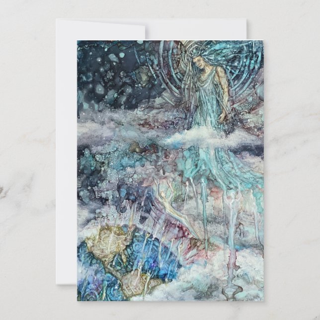 Auswählen der Erd-Karte Dankeskarte (Vorderseite)