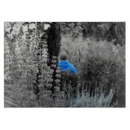 Auswahlverfahren für die Besucherzitat Blue Garden Schneidebrett