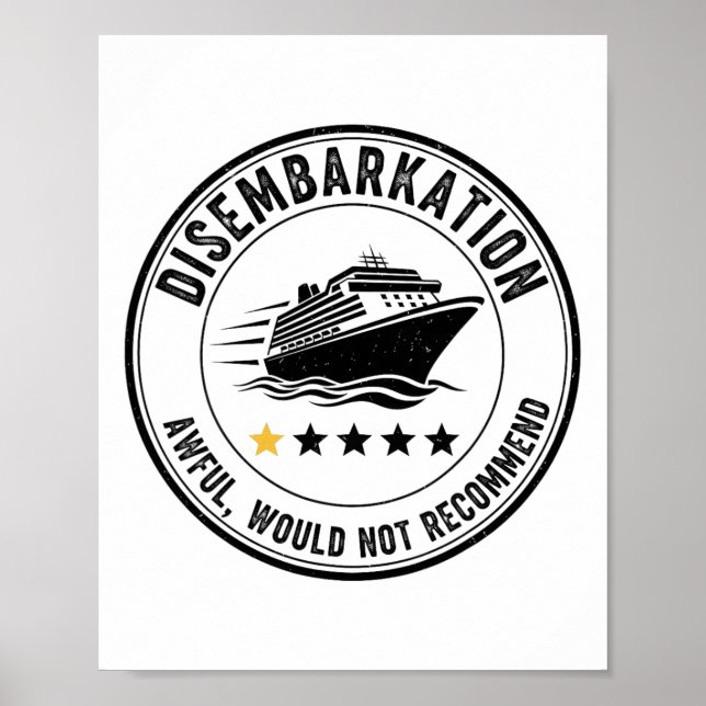 Auswanderung - Schrecklich Würde Nicht Empfehlen 3 Poster (Vorne)