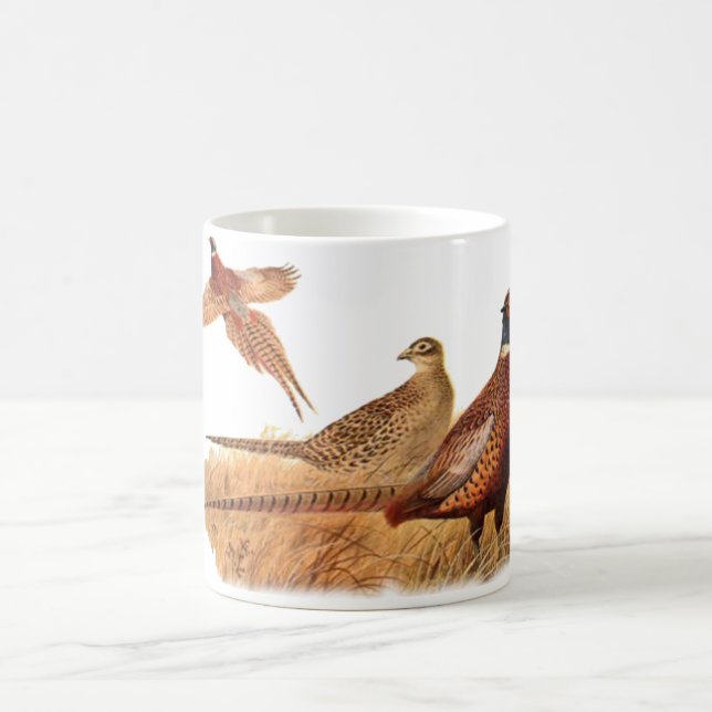 Ausweichende Fasan-Vogel-Jagd Kaffeetasse (Mittel)