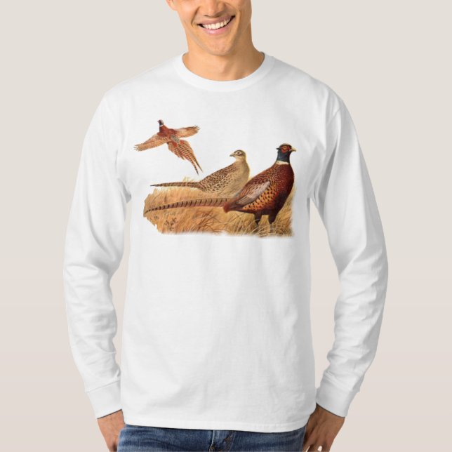 Ausweichende Fasan-Vogel-Jagd T-Shirt (Vorderseite)