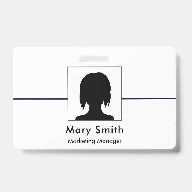 Ausweis Badge Karte Geschäft Mitarbeiter Personal  (Vorderseite)