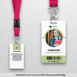 Ausweis | Green and White Homeschoor ID