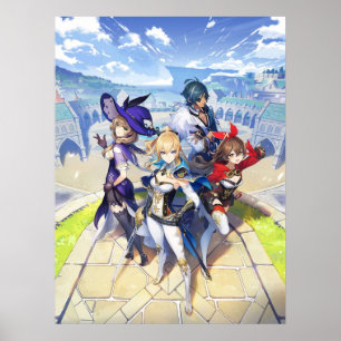 Auswirkungen des Spiels Genshin Poster