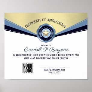 Auszeichnung der Mitarbeiter Poster