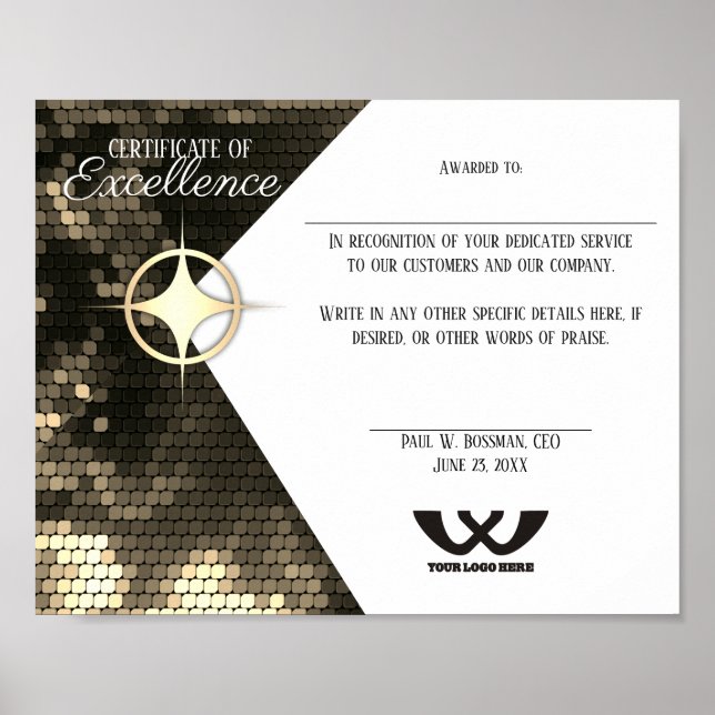 Auszeichnung der Mitarbeiter Poster (Vorne)