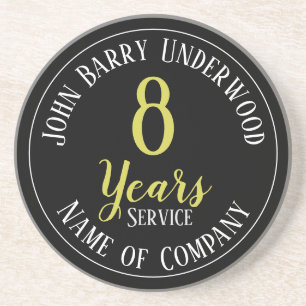 Auszeichnung für 8 Jahre Dienstpersonal Getränkeuntersetzer