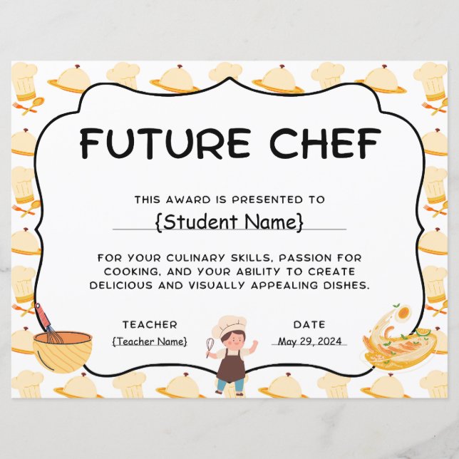 Auszeichnung für die Anerkennung von Koch zum Jahr (Vorderseite)