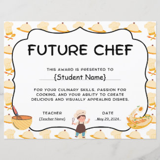 Auszeichnung für die Anerkennung von Koch zum Jahr