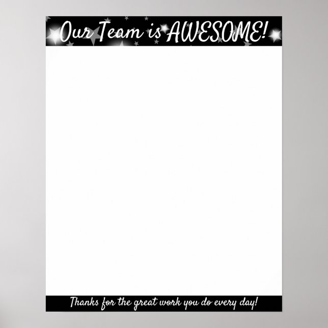 Auszeichnung für phantastische Teamarbeit Poster (Vorne)
