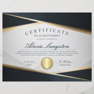 Auszeichnung "Soft Gray & Gold Certificate of Achi
