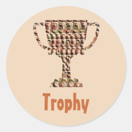 Auszeichnung: Vintag eingeprägtes Gold Runder Aufkleber