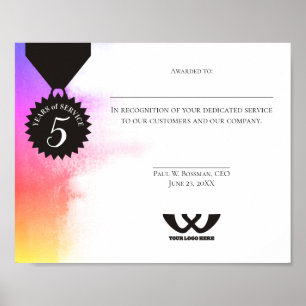 Auszeichnung zum universellen Jahrestag Poster