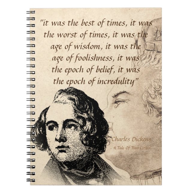 Auszug aus einer Geschichte von zwei Städten Notizblock (Vorderseite)