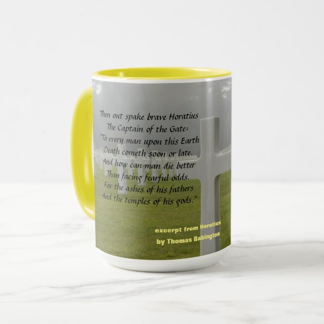 Auszug aus Horatius  Tasse (Vorderseite Links)