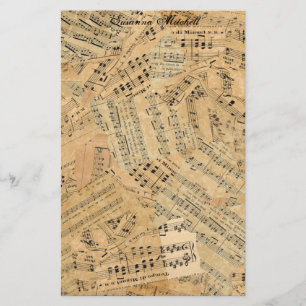 Auszüge aus der Vintagen Musik-ID389 Briefpapier