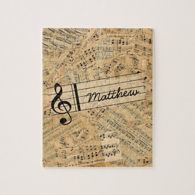 Auszüge aus der Vintagen Musik-ID389 Puzzle (Vertikal)