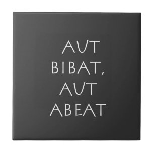Aut Bibat aut abeat Fliese