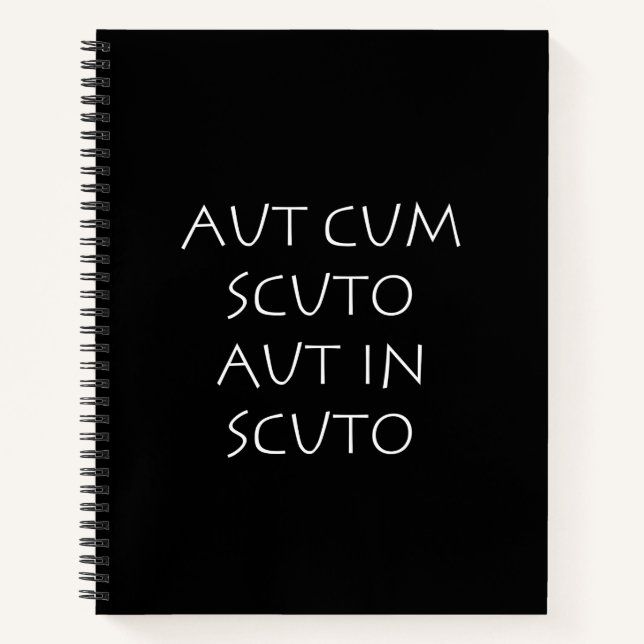 Aut cum scuto aut in scuto notizbuch (Vorderseite)