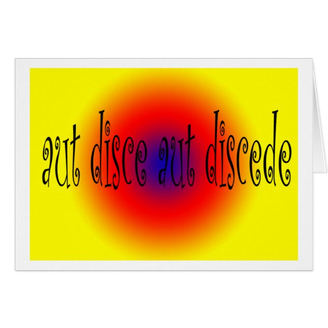 Aut Discede (Vorderseite (Horizontal))