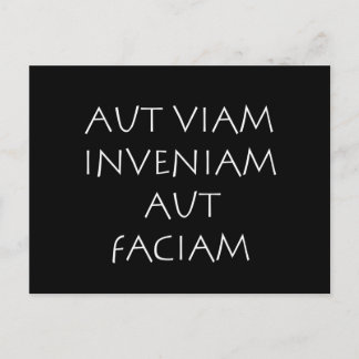 Aut viam inveniam aut faciam postkarte