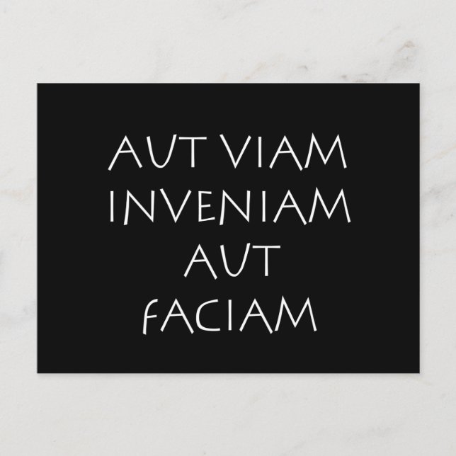 Aut viam inveniam aut faciam postkarte (Vorderseite)