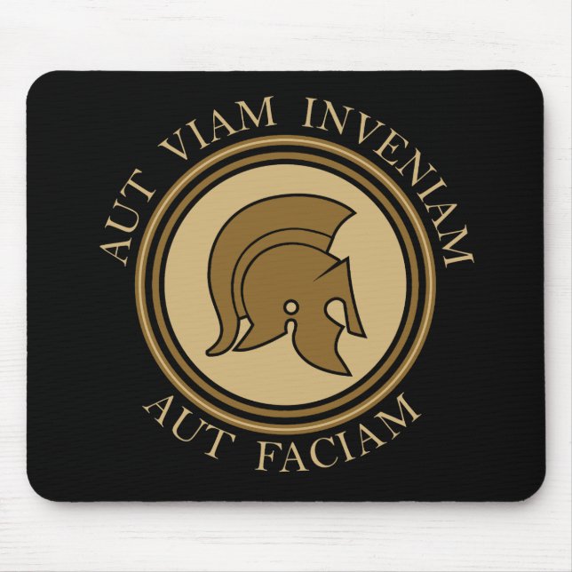 Aut Viam Inveniam Aut Faciam - Roman Helmet Mousepad (Vorne)