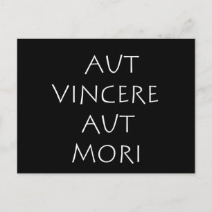 Aut vincere aut mori postkarte