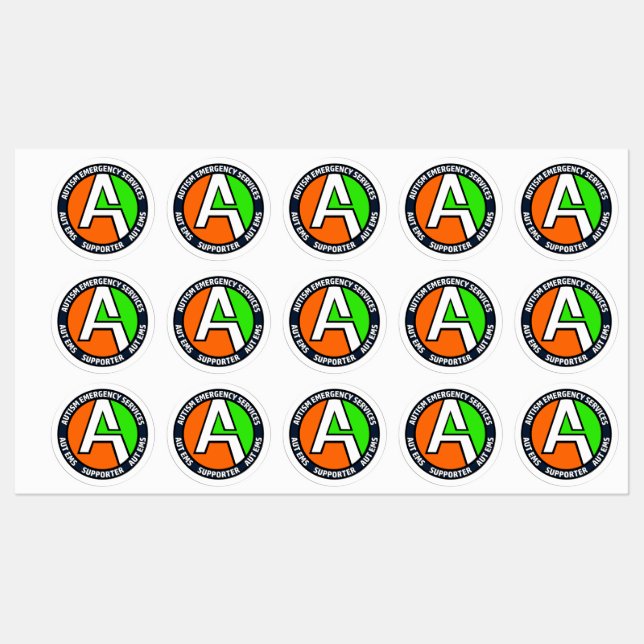 AUTEMS - Support Vinyl Stickers (Small) Etiketten (Blatt)