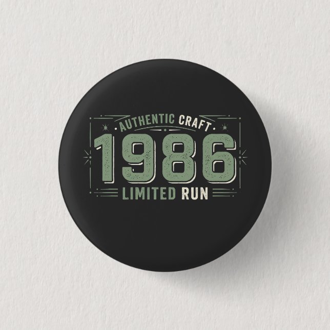 Authentic 1986: Limited Run Sage Dreamscape Button (Vorderseite)