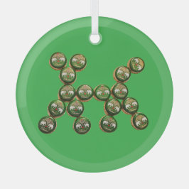 ​🐶 Authentic Chang Beer Cap Dog Ornament Aus Glas