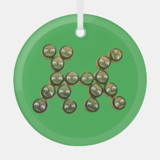 ​🐶 Authentic Chang Beer Cap Dog Ornament Aus Glas