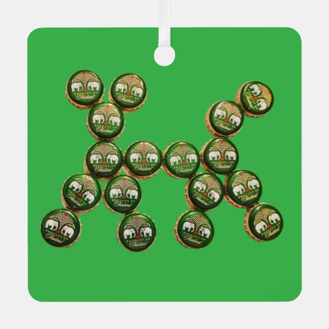 ​🐶 Authentic Chang Beer Cap Dog Ornament Aus Metall (Vorderseite)