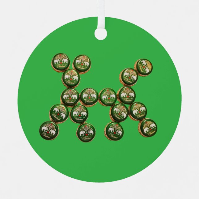 ​🐶 Authentic Chang Beer Cap Dog Ornament Aus Metall (Vorderseite)