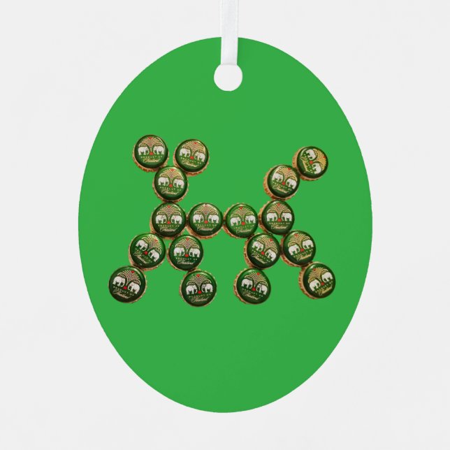 ​🐶 Authentic Chang Beer Cap Dog Ornament Aus Metall (Vorderseite)